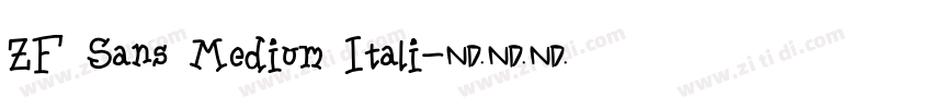 ZF Sans Medium Itali字体转换